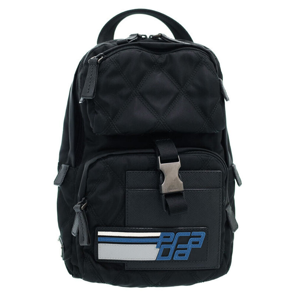 Prada Black Tessuto Montagna Sling Backpack